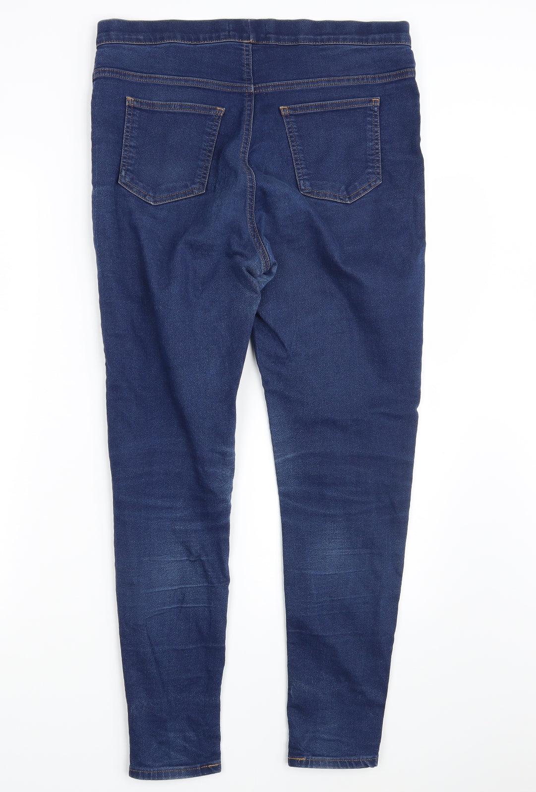 Preloved M&S Womens Blue  Denim Jegging Jeans One Size L27 in - Back