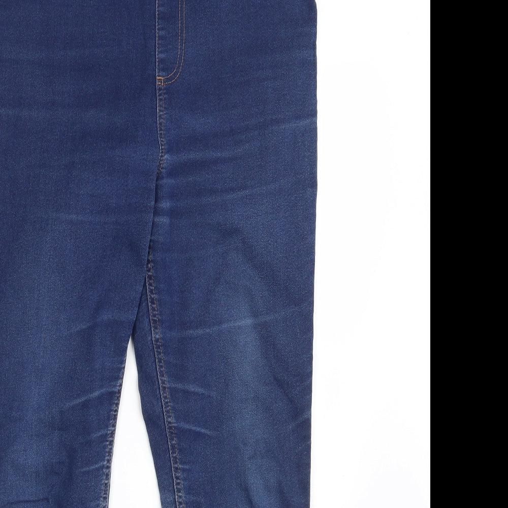 Preloved M&S Womens Blue  Denim Jegging Jeans One Size L27 in - Detail