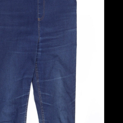 Preloved M&S Womens Blue  Denim Jegging Jeans One Size L27 in - Detail