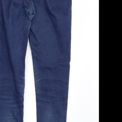 Preloved M&S Womens Blue  Denim Jegging Jeans One Size L27 in - Label