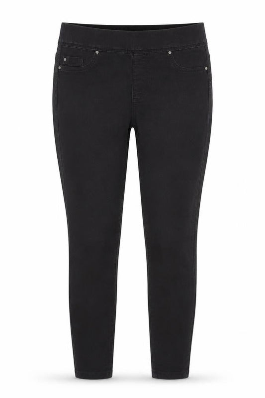 Denim Co.  Womens Black  Denim Jegging Jeans Size 12 L26 in