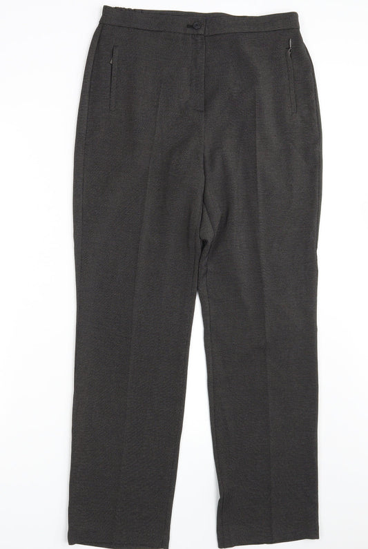 M&S Womens Black   Trousers  Size 10 L30 in