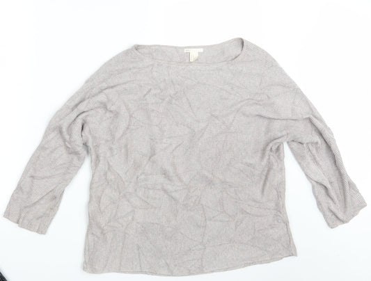 H&M Womens Purple  Knit Pullover Jumper Size M