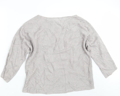 H&M Womens Purple  Knit Pullover Jumper Size M