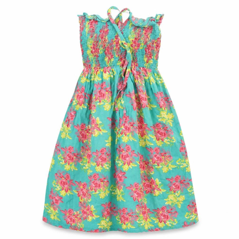 Peacocks Girls Green Floral  A-Line  Size S
