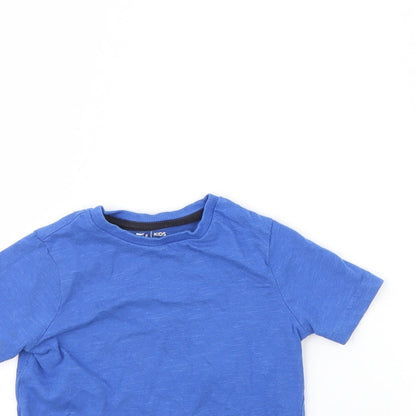 Preloved TU Baby Blue   Basic T-Shirt Size 12 Months - Detail