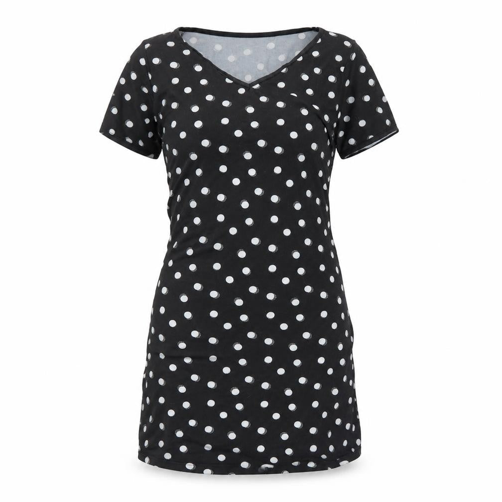 Paraphrase Womens Black Polka Dot  Mini  Size S