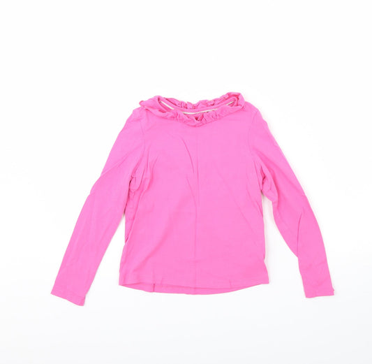 M&s Girls Pink   Basic Blouse Size 6 Years