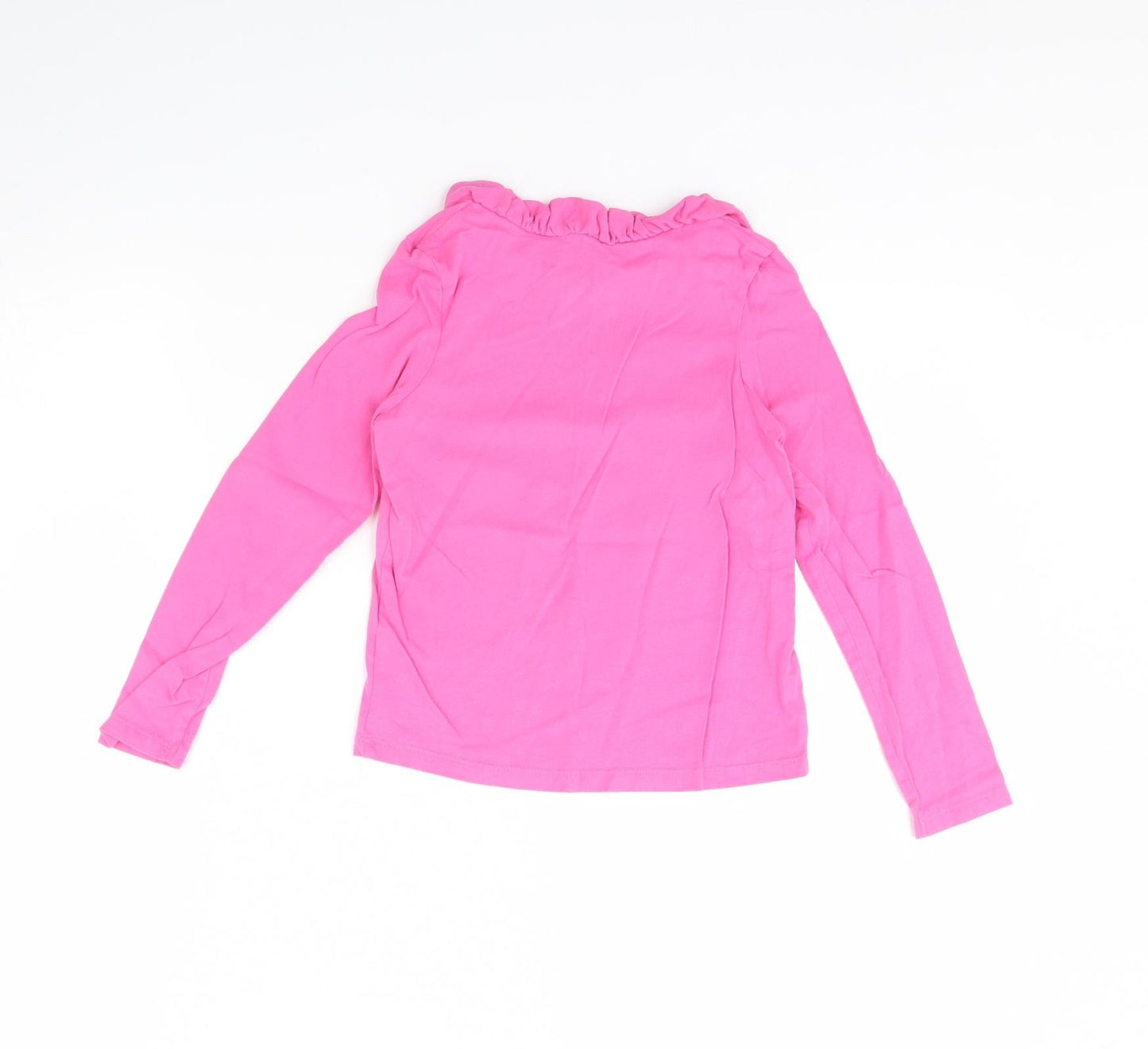 M&s Girls Pink   Basic Blouse Size 6 Years
