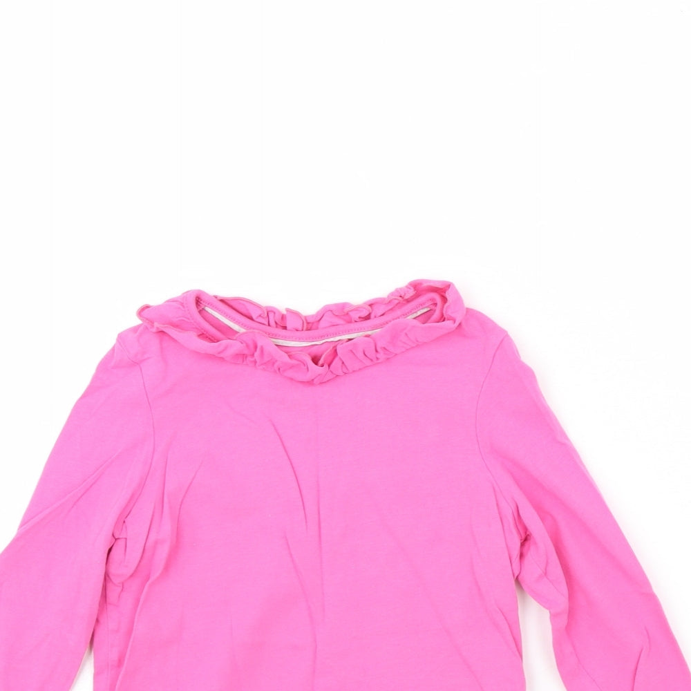 M&s Girls Pink   Basic Blouse Size 6 Years