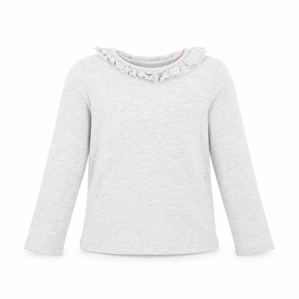 M&s Girls Grey   Basic T-Shirt Size 6 Years