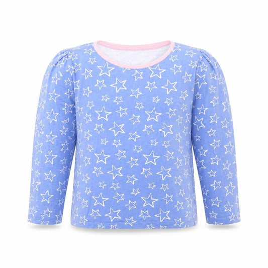 George Girls Blue Spotted  Cami Pyjama Top Size 6 Years
