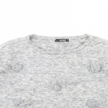 Quiz Womens Grey   Pullover Jumper Size M