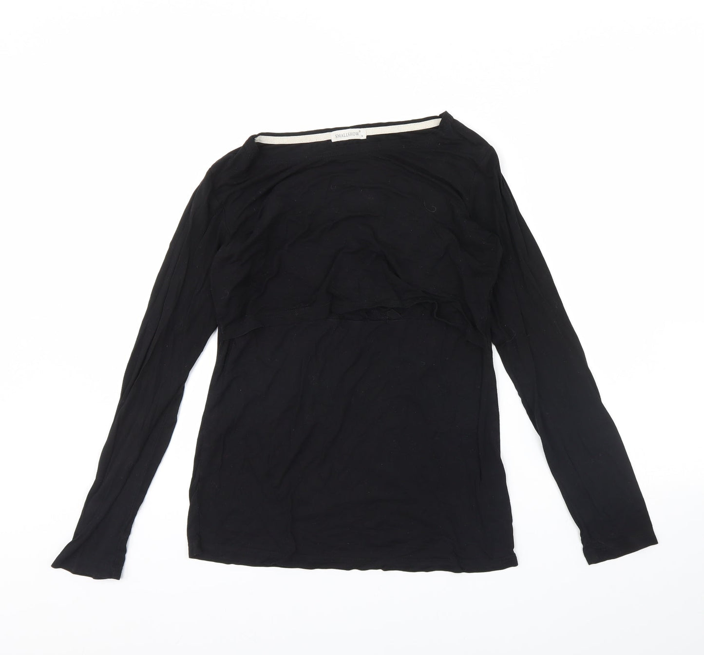 Small show Womens Black   Basic T-Shirt Size S