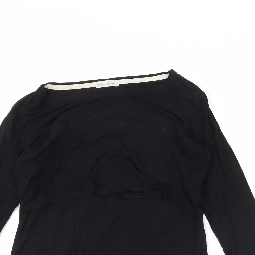 Small show Womens Black   Basic T-Shirt Size S