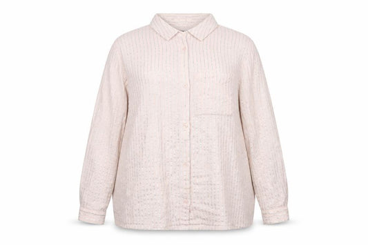 Bonmarche Womens Pink Striped  Basic Button-Up Size 18