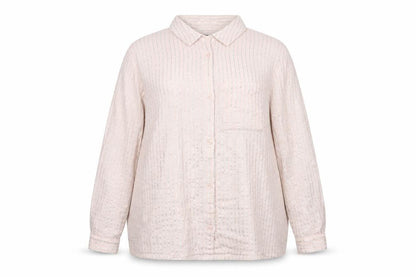 Bonmarché Womens Pink Striped Basic Button-Up Size 18
