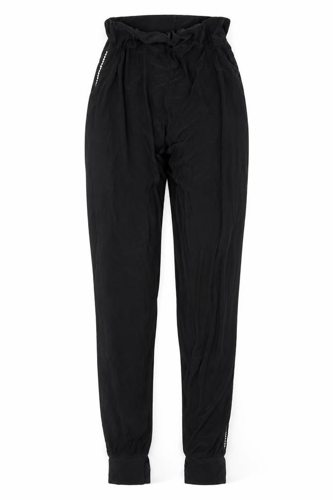 PRETTYLITTLETHING Womens Black   Trousers  Size 8 L28 in