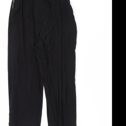 PRETTYLITTLETHING Womens Black   Trousers  Size 8 L28 in
