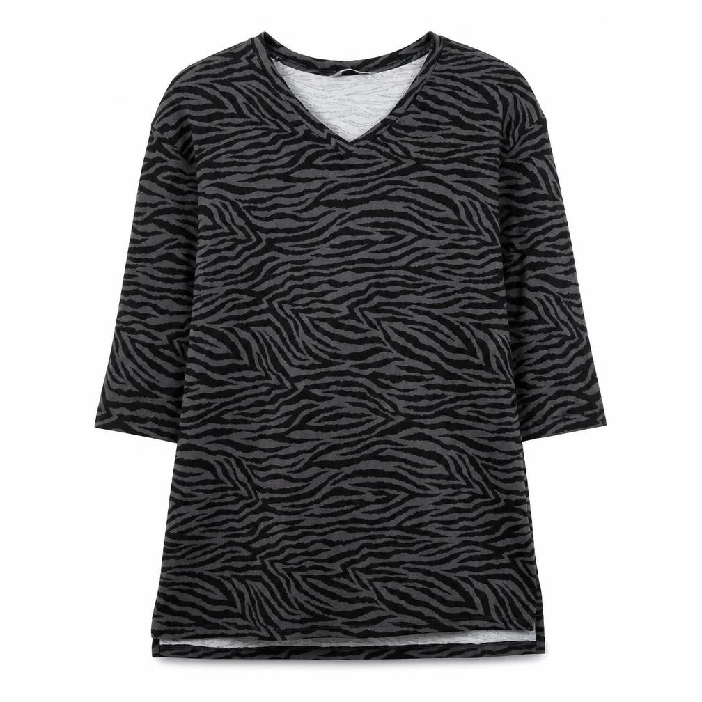 Nutmeg Womens Grey Animal Print  A-Line  Size 10
