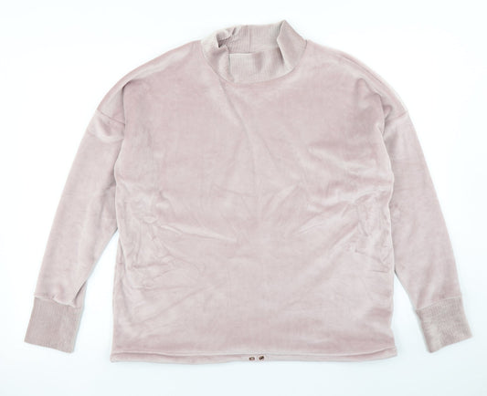 M&S Womens Pink Solid  Top Pyjama Top Size 10