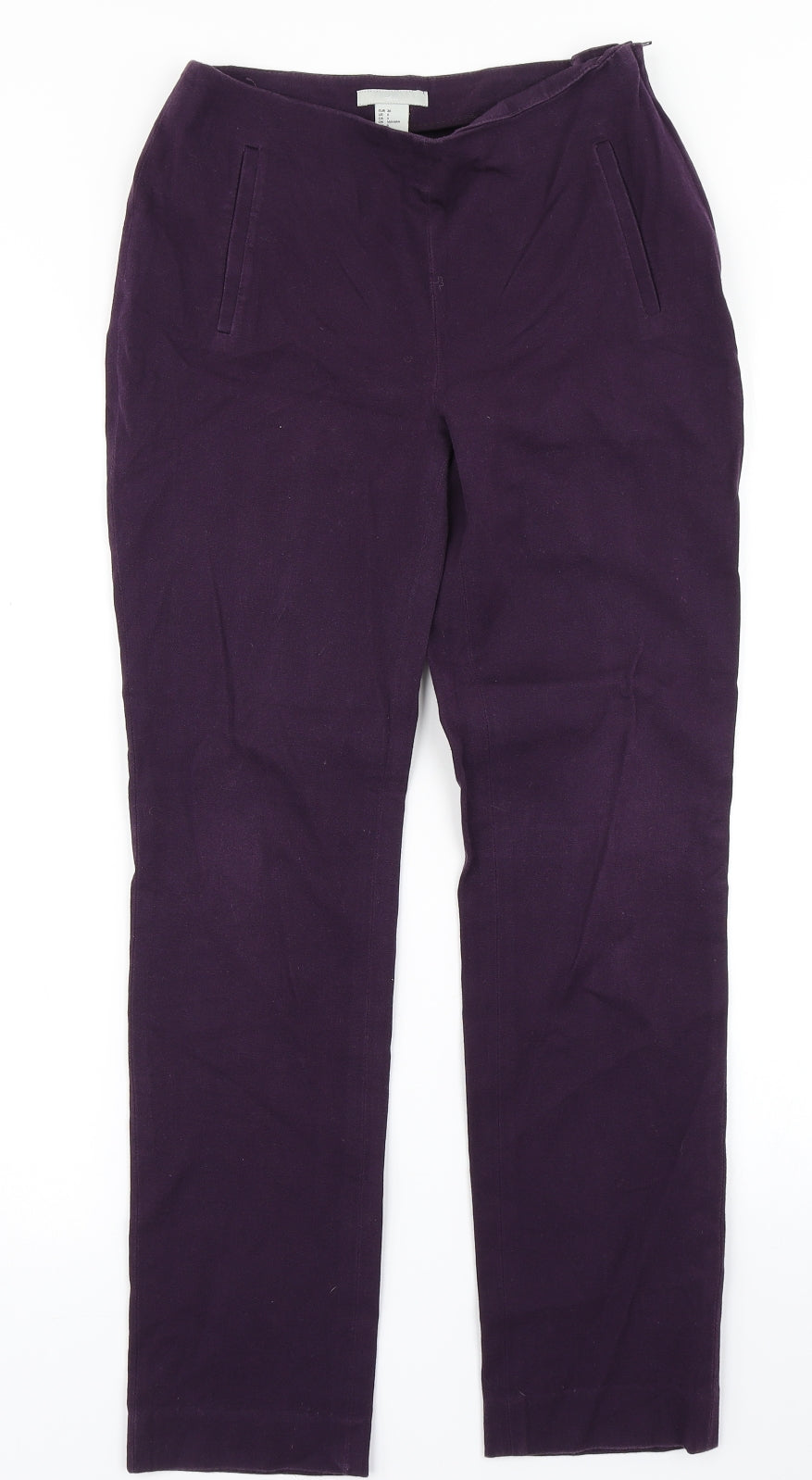 H&M Womens Purple   Dress Pants Trousers Size 8 L26 in