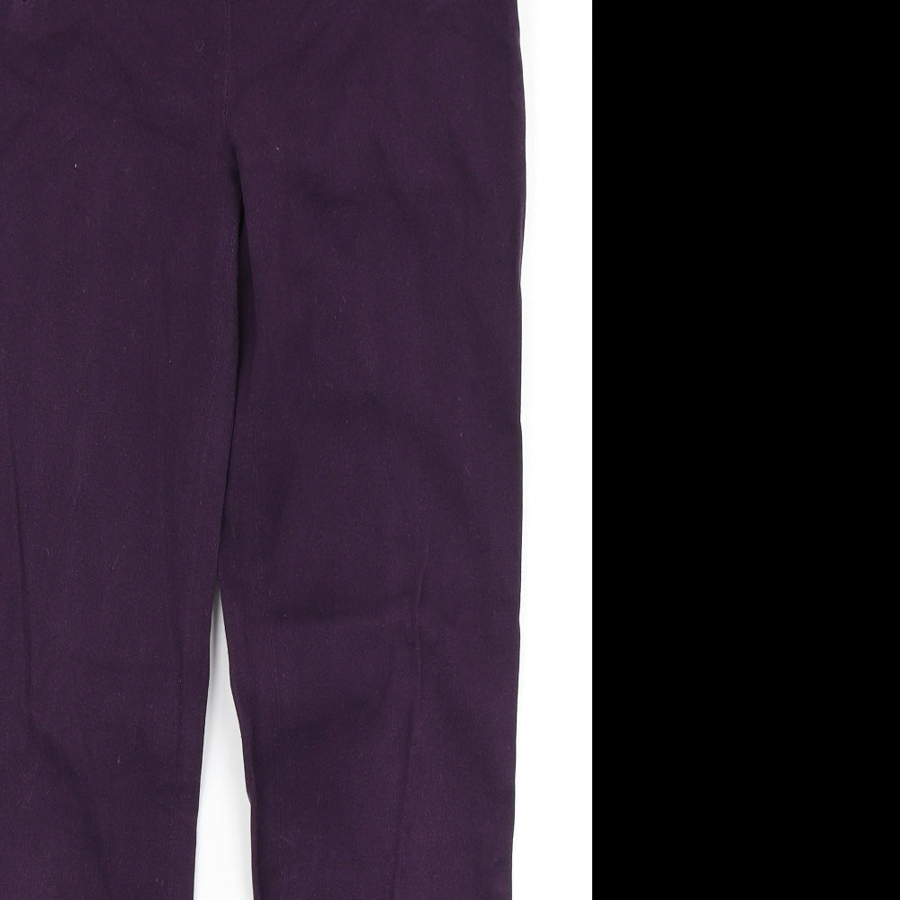 H&M Womens Purple   Dress Pants Trousers Size 8 L26 in