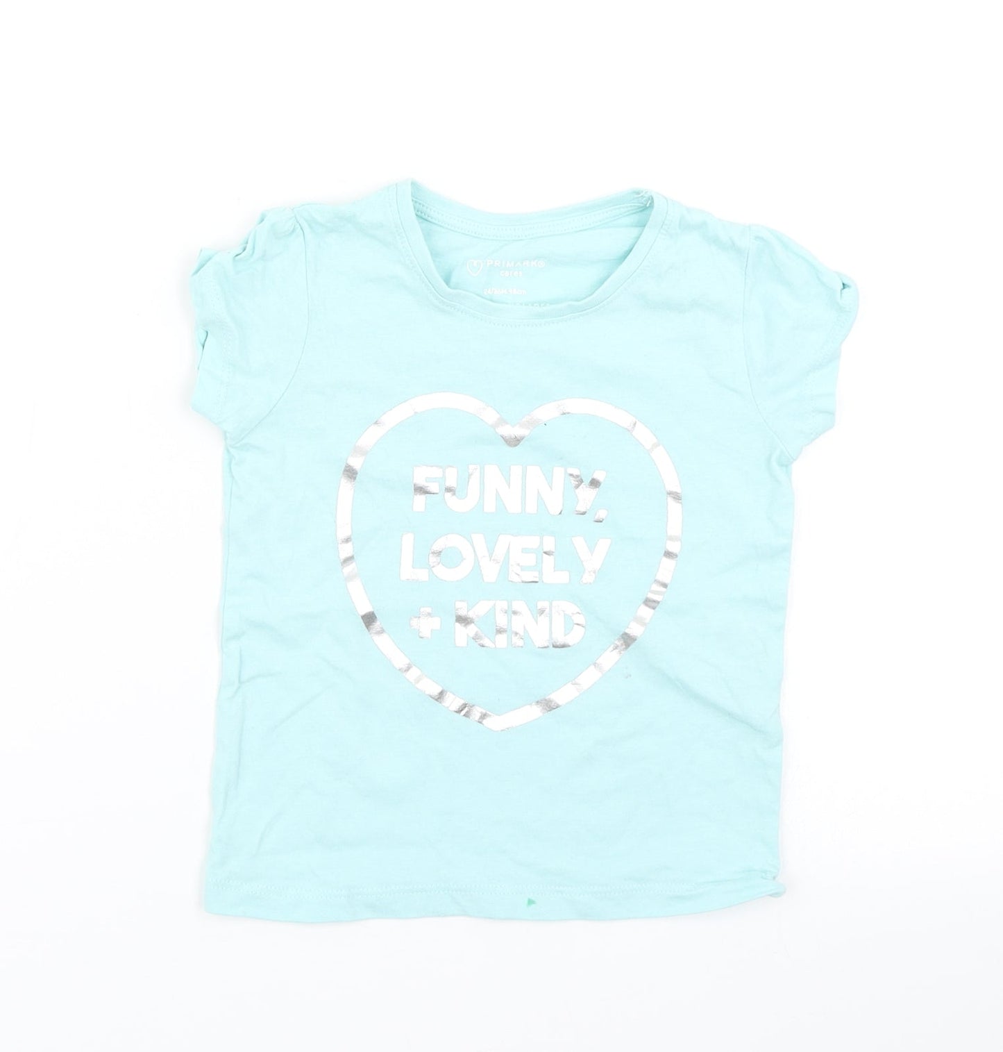 Primark Boys Blue   Basic T-Shirt Size 2-3 Years