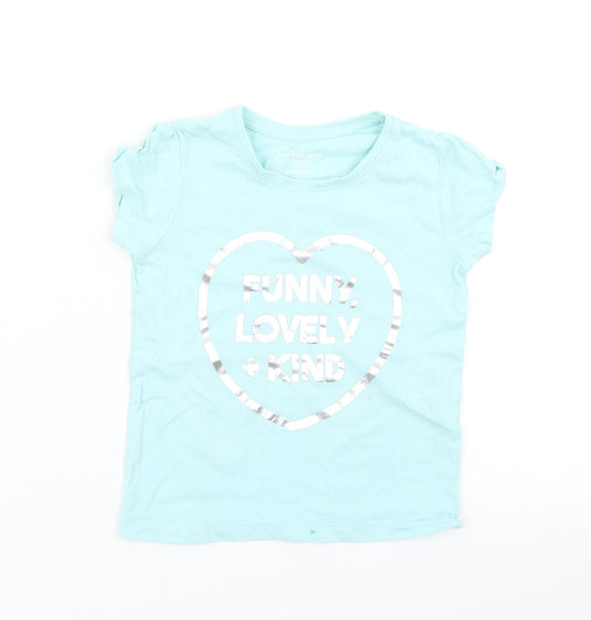 Primark Boys Blue   Basic T-Shirt Size 2-3 Years