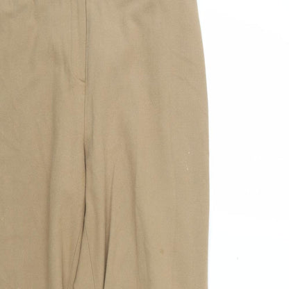 Country Casuals petite Womens Brown Trousers Size 12 L25 in