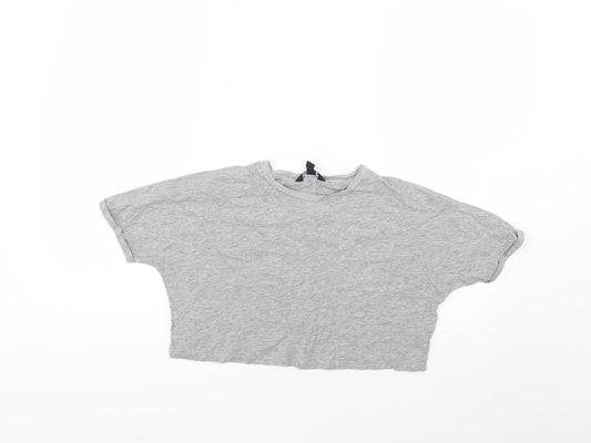 New Look Girls Grey   Basic T-Shirt Size 10-11 Years