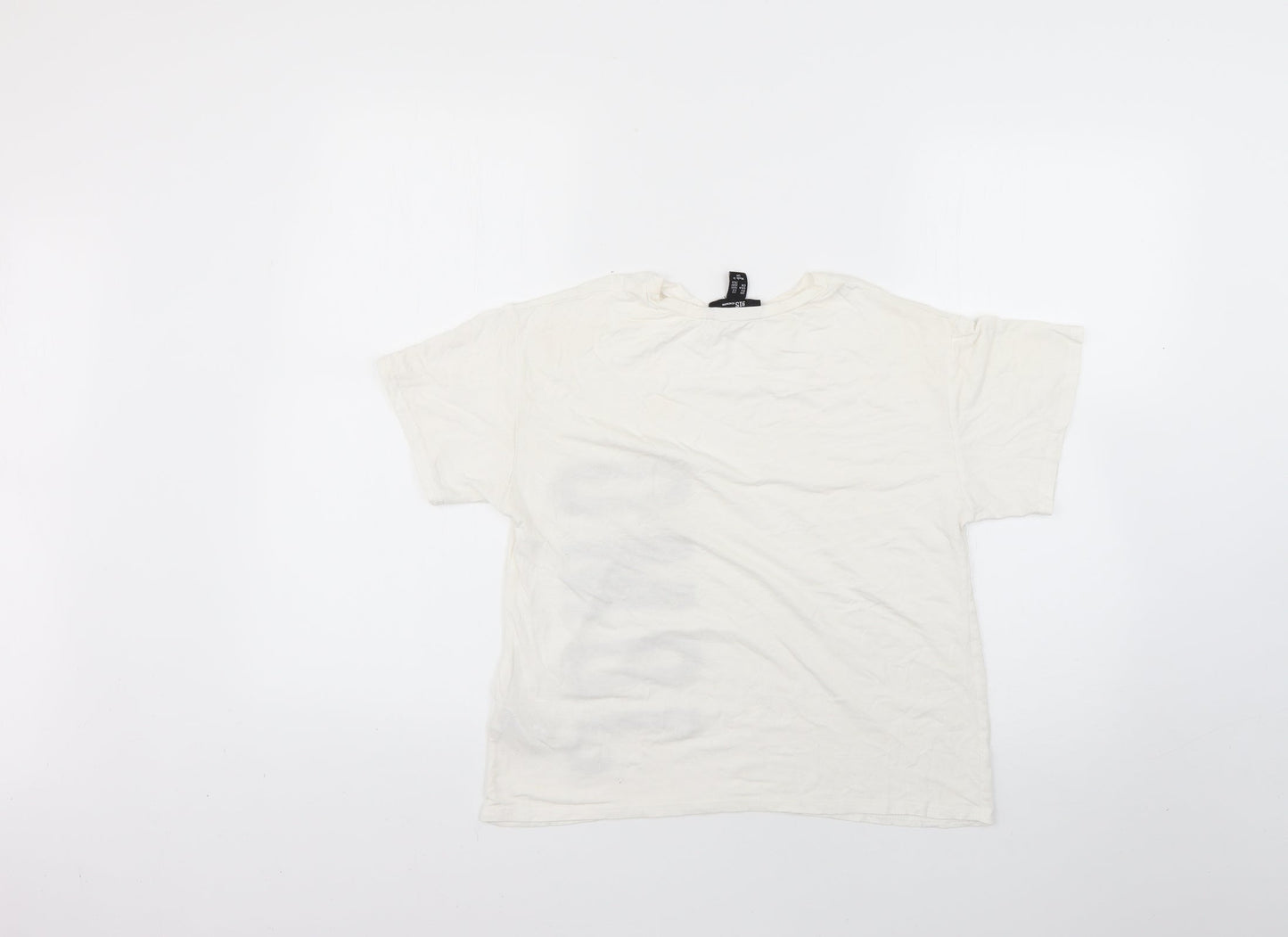 New Look Womens White   Basic T-Shirt Size XS