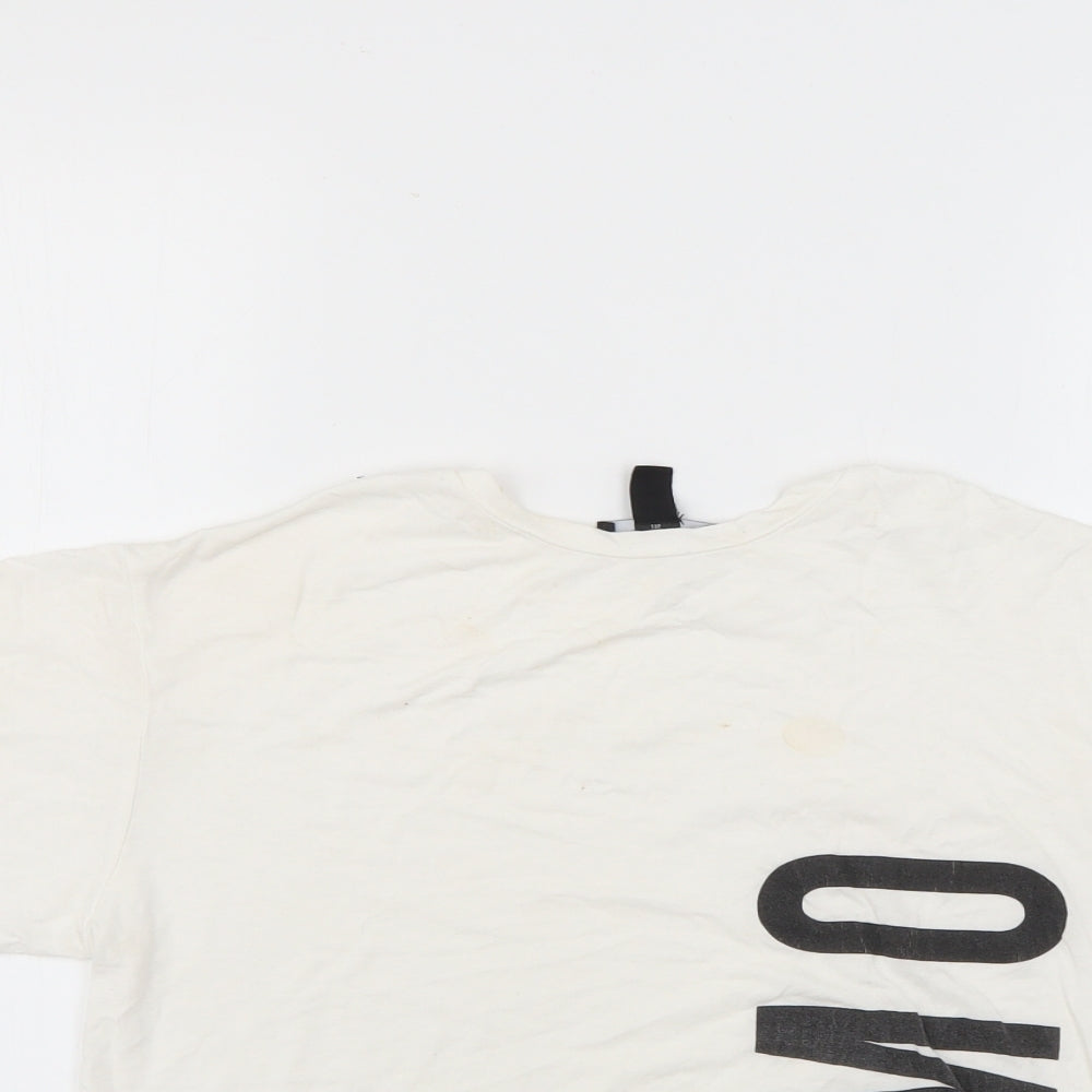 New Look Womens White   Basic T-Shirt Size XS