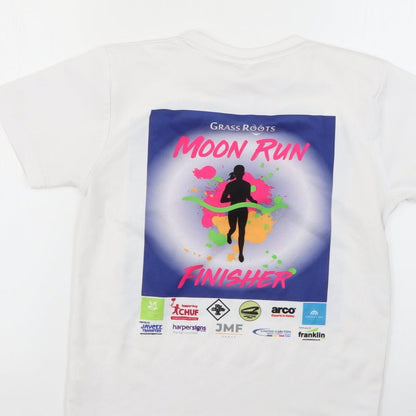 Awdis Girls White   Basic T-Shirt Size 9-10 Years