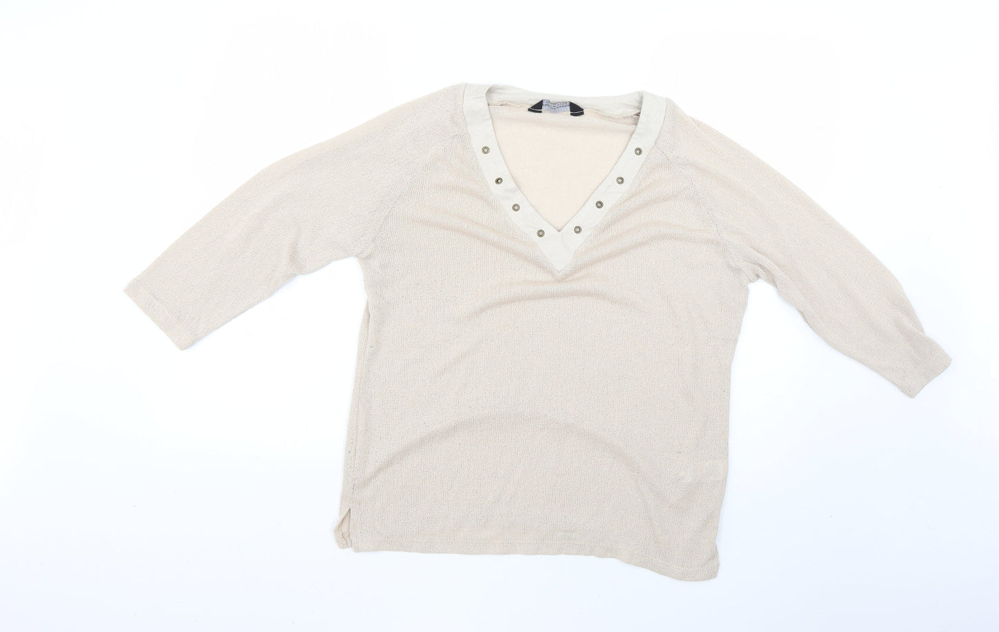Dorothy Perkins Mens Beige   Pullover Jumper