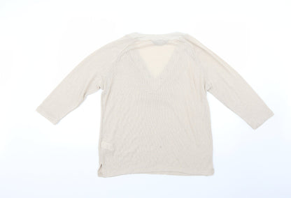 Preloved Dorothy Perkins Mens Beige   Pullover Jumper - Back