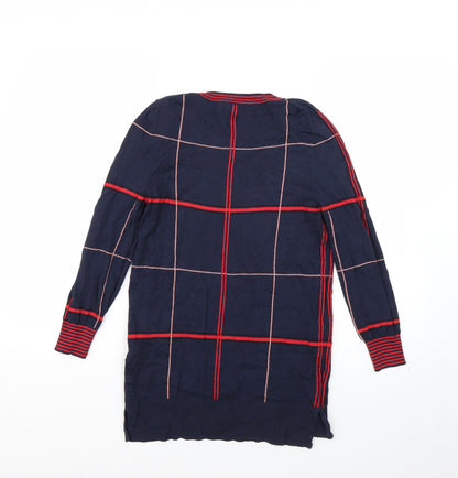 Next Womens Multicoloured Check  Pullover Jumper Size 8
