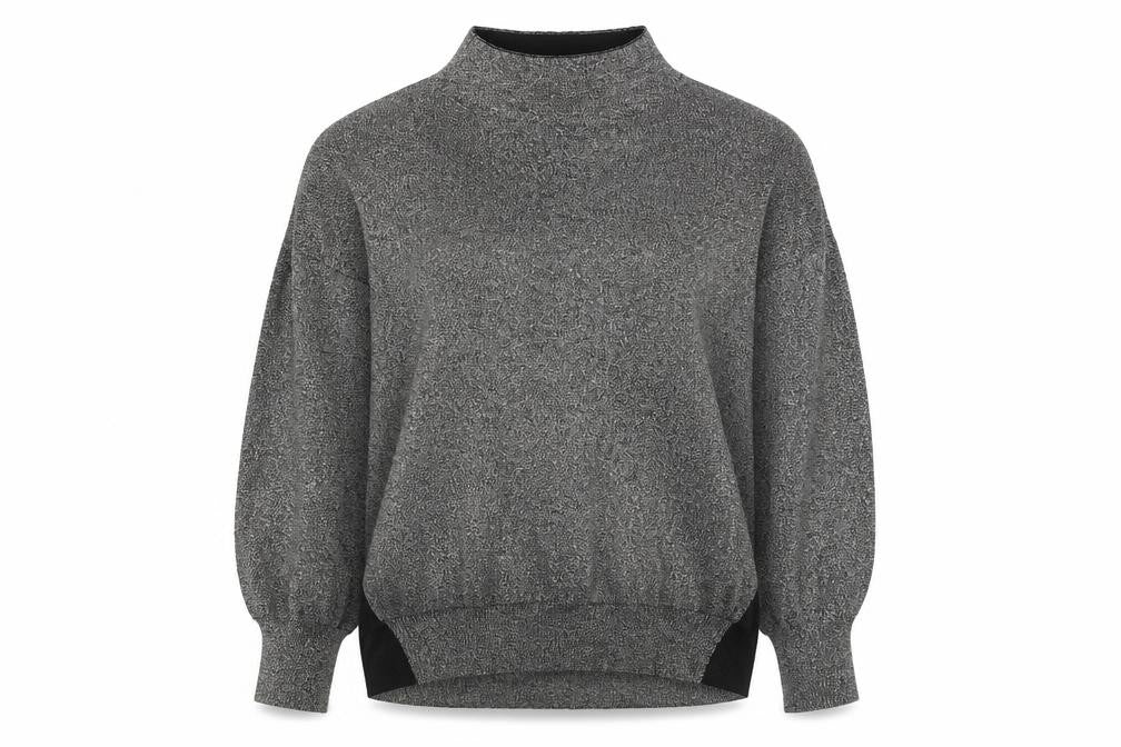 H&M Womens Silver  Knit Pullover Jumper Size S  - Oversized