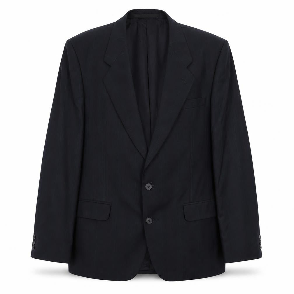 Greenwoods Mens Blue Striped  Jacket Suit Jacket Size 44