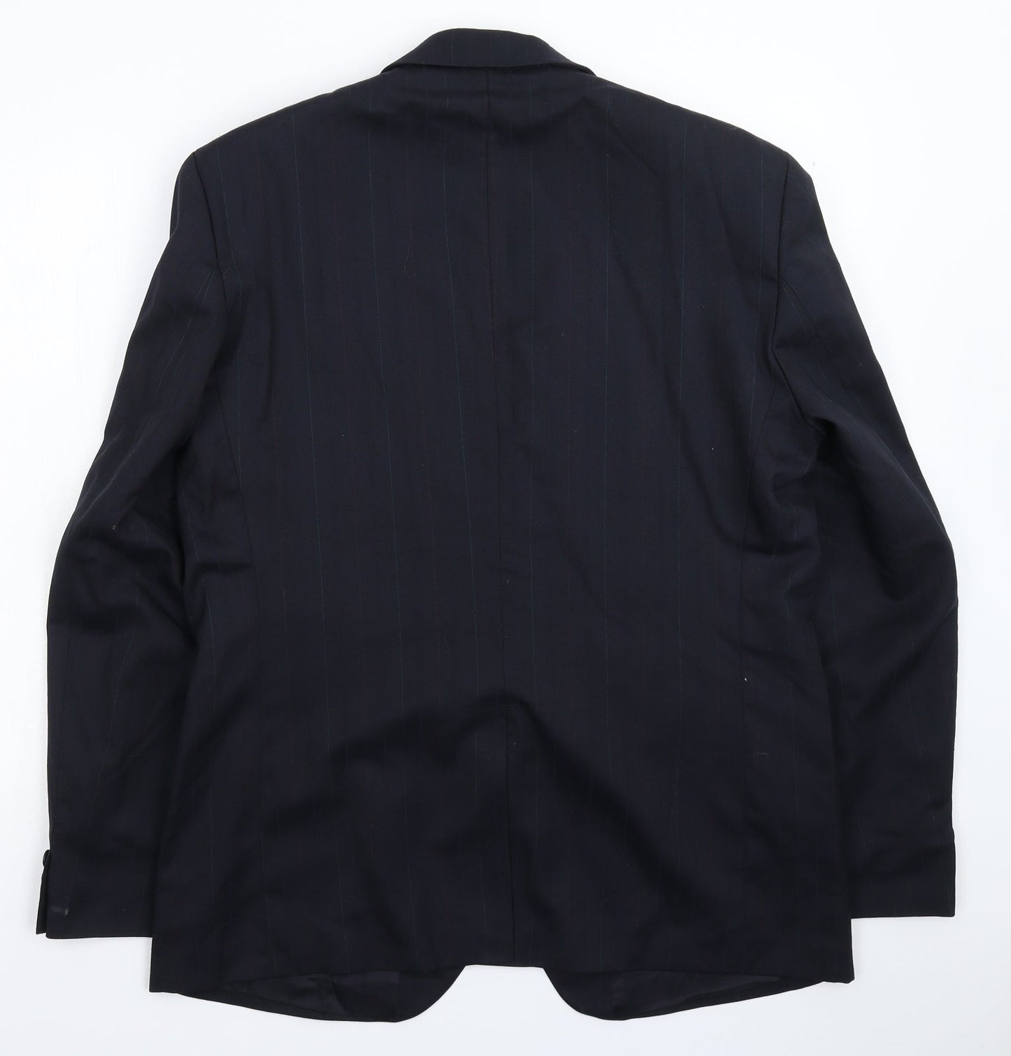 Greenwoods Mens Blue Striped  Jacket Suit Jacket Size 44