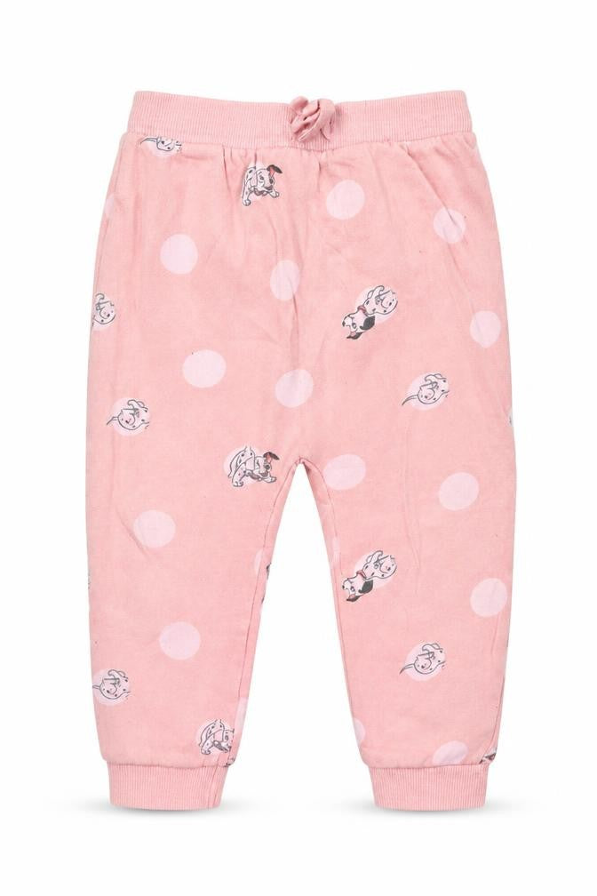 George Girls Pink Geometric Jersey Capri Pyjama Pants Size 2-3 Years  - 101 Dalmatians