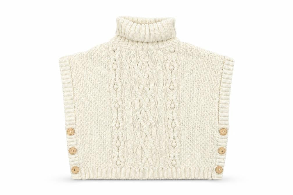 Nula Bug Girls Ivory  Knit Pullover Jumper Size 8 Years
