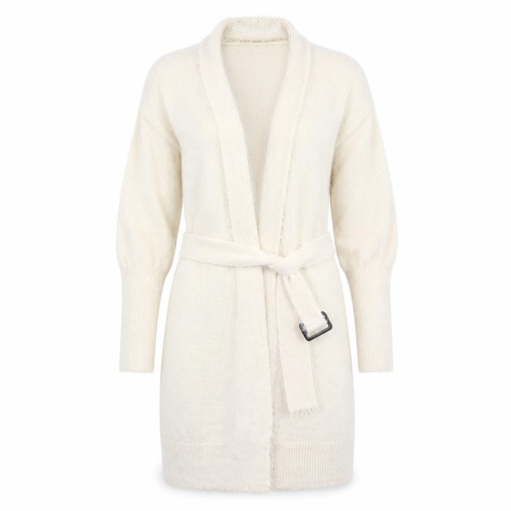 Preworn Womens Beige  Knit Cardigan Jumper Size M