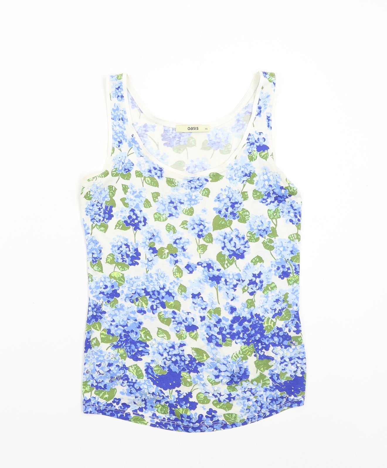 Oasis Womens Multicoloured Floral  Basic Tank Size XS