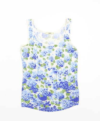 Oasis Womens Multicoloured Floral  Basic Tank Size XS