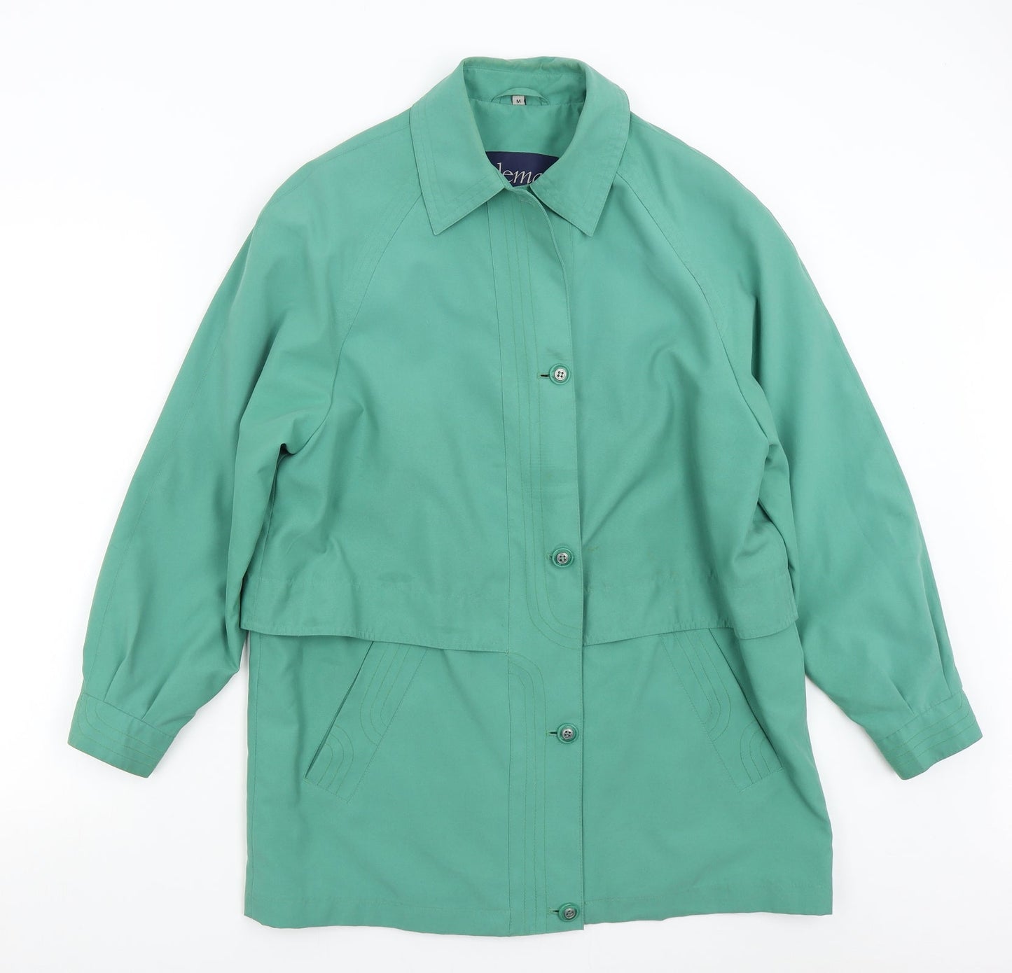 Telemac Womens Green   Overcoat Coat Size M