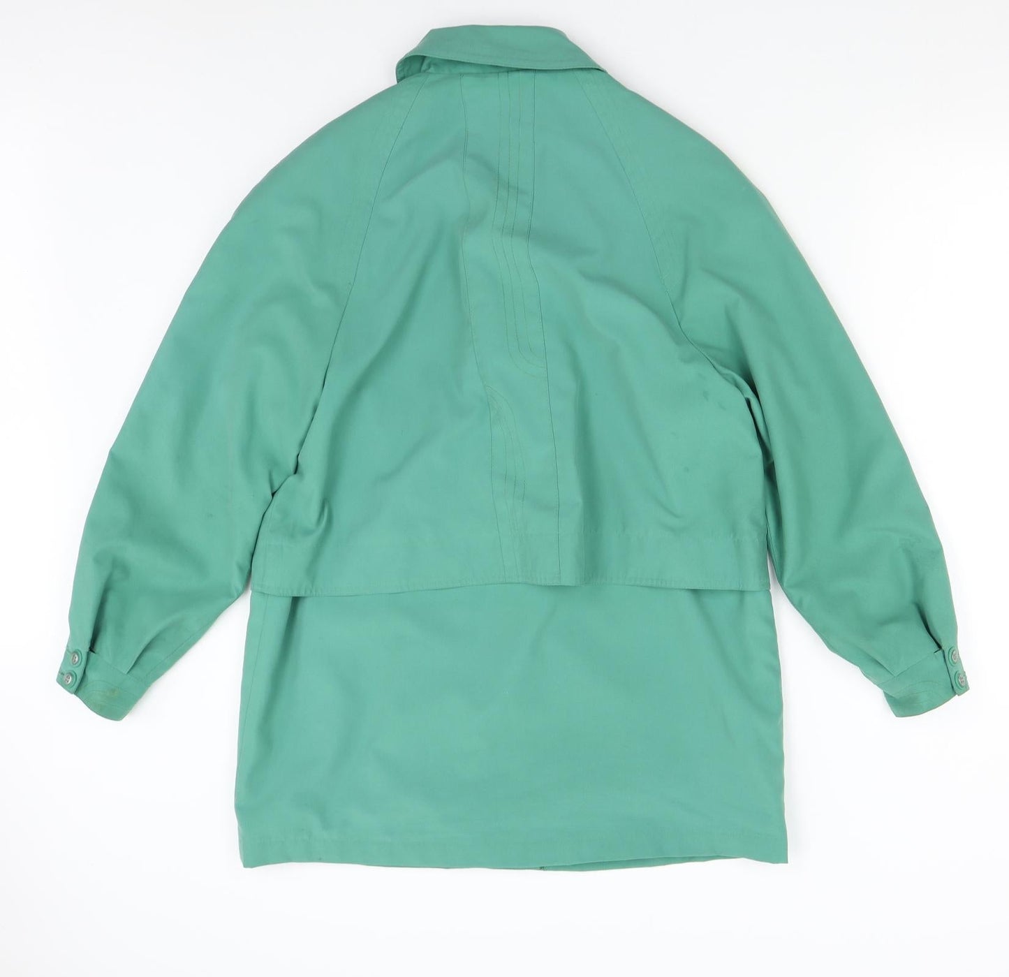 Telemac Womens Green   Overcoat Coat Size M
