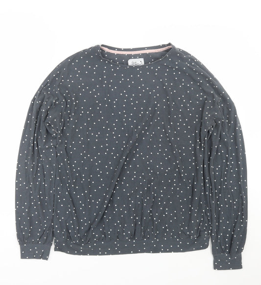 Love to lounge Womens Grey Polka Dot  Top Pyjama Top Size S