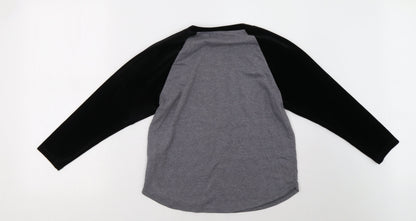 Preloved FOREVER 21 Womens Grey   Pullover Sweatshirt Size S - Back