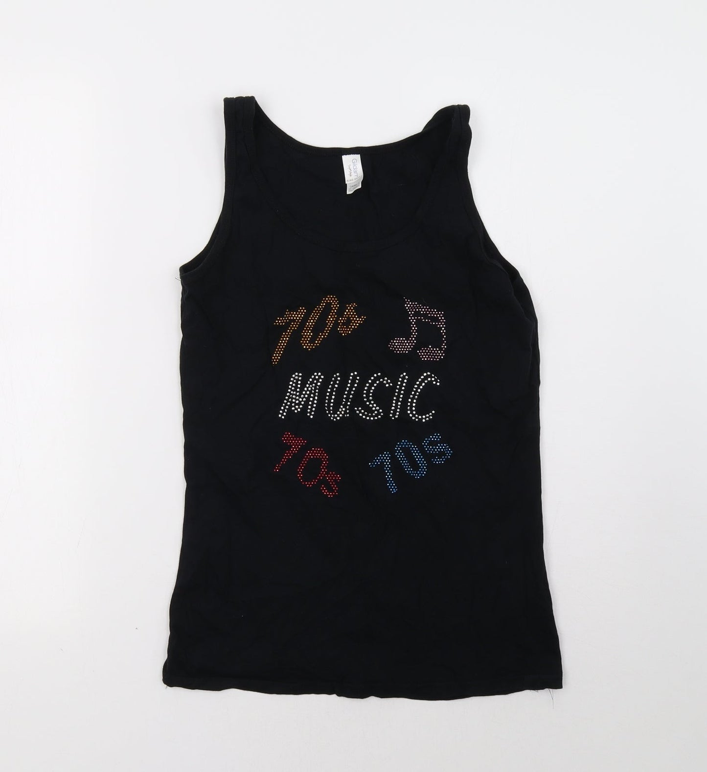 Gildan Womens Black   Basic Tank Size M
